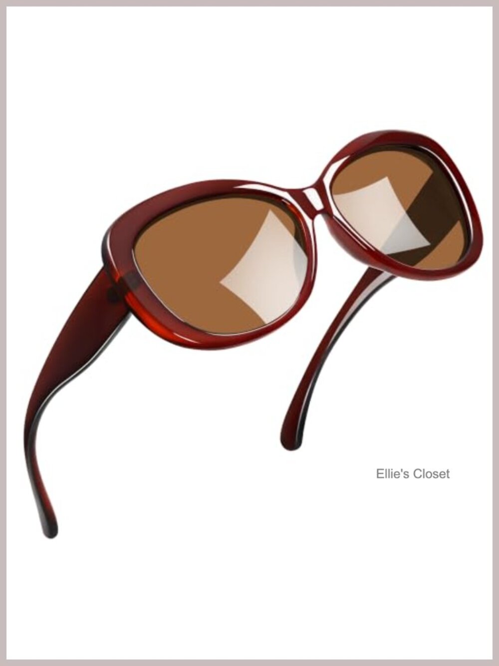Oversized Retro Butterfly Sunglasses Polarized UV Protection Lightweight